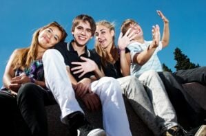 Teens, friends