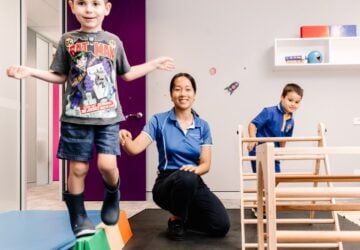 Early Start Australia Physiotherapist with two children.