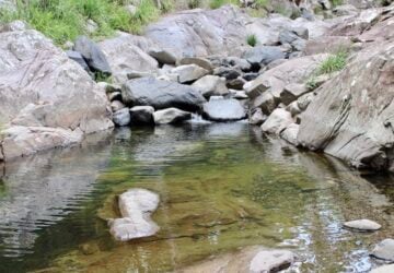 Shallow pools at Cedar Creek in Samford.