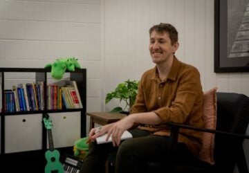 Counselling with Dan Daniel in clinic rooms.