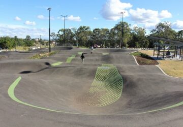 outdoor bmx track at darra