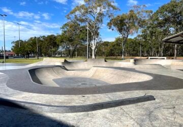 Skate bowl at Deception Bay Skate Park.