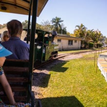 ginger factory riding the train
