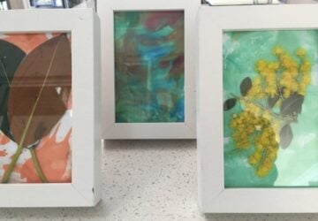 shaving foam paintings