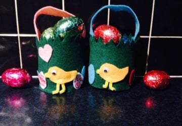 felt easter baskets