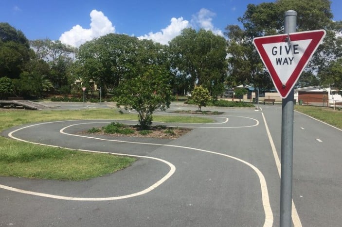 Grahame Stewart Park bike track, Currimundi playground