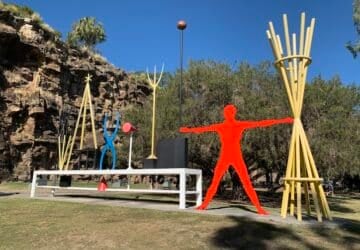 Expo 88 sculptures at Kangaroo Point.