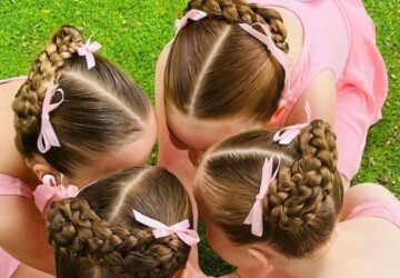 Kick Dance and Arts young dancers from above.