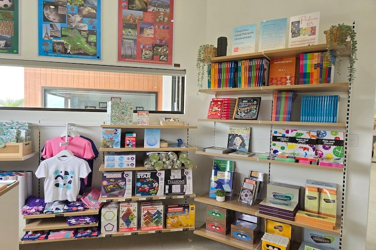 The gift shop at The Mathema Gallery.