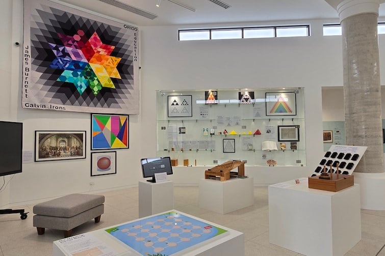 Displays at The Mathema Gallery.