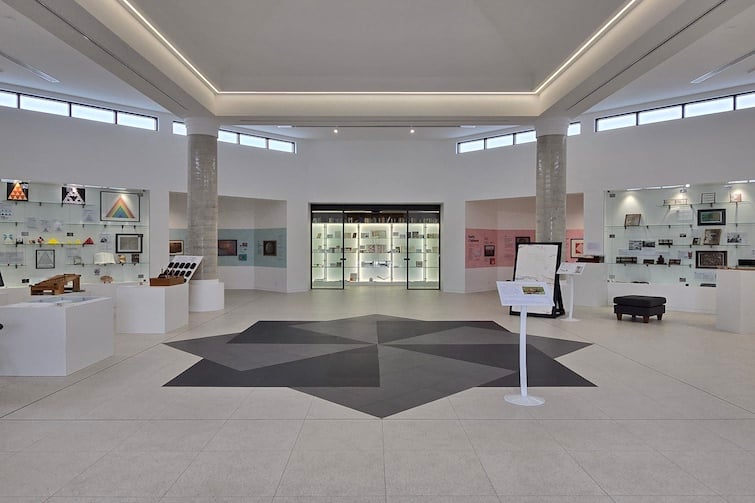 The inner galleries at The Mathema Gallery.