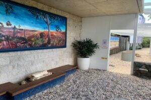 Scratch patch gem fossicking area at Opals Down Under.