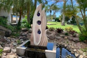 Water feature in the grounds of Opals Down Under.