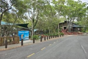 Carpark and entrance at Osprey House.