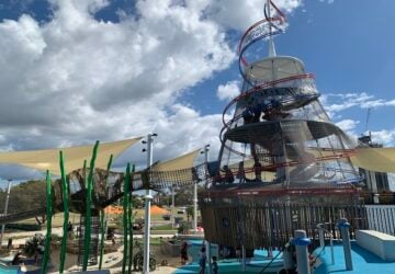 Sprawling playground at Peninsula Playground.