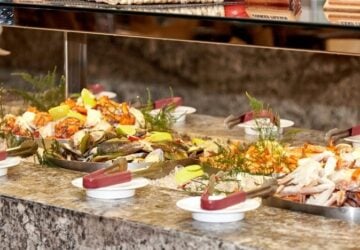 seafood buffet, fresh fish, seafood, seafood dinner