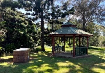 bbq area at sweeney reserve, moreton bay region
