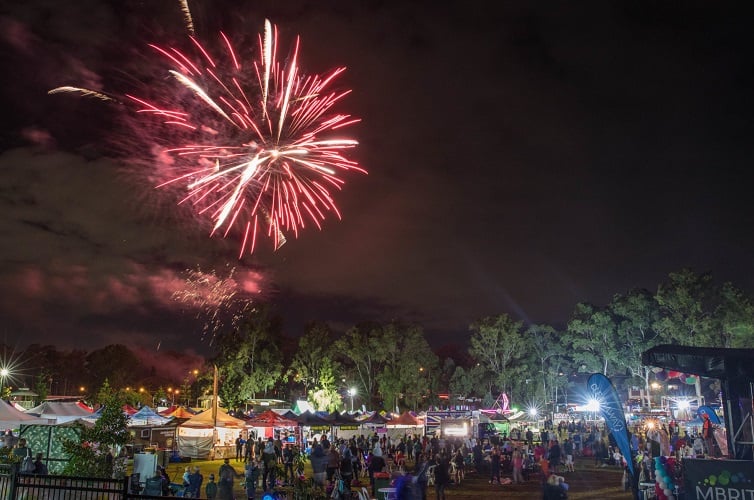 fireworks the hills festival.