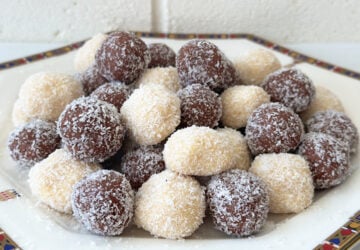 Tim Tam balls, truffles, condensed milk, cooking, kids, coconut, dessert, sweets, Christmas, food