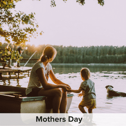 a mother celebrating motherhood and mothers day